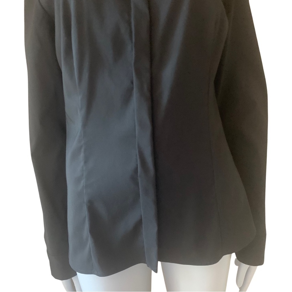 HUGO BOSS “Boresa” Blouse Stretch Poplin Lace Collar - Picture 7 of 16